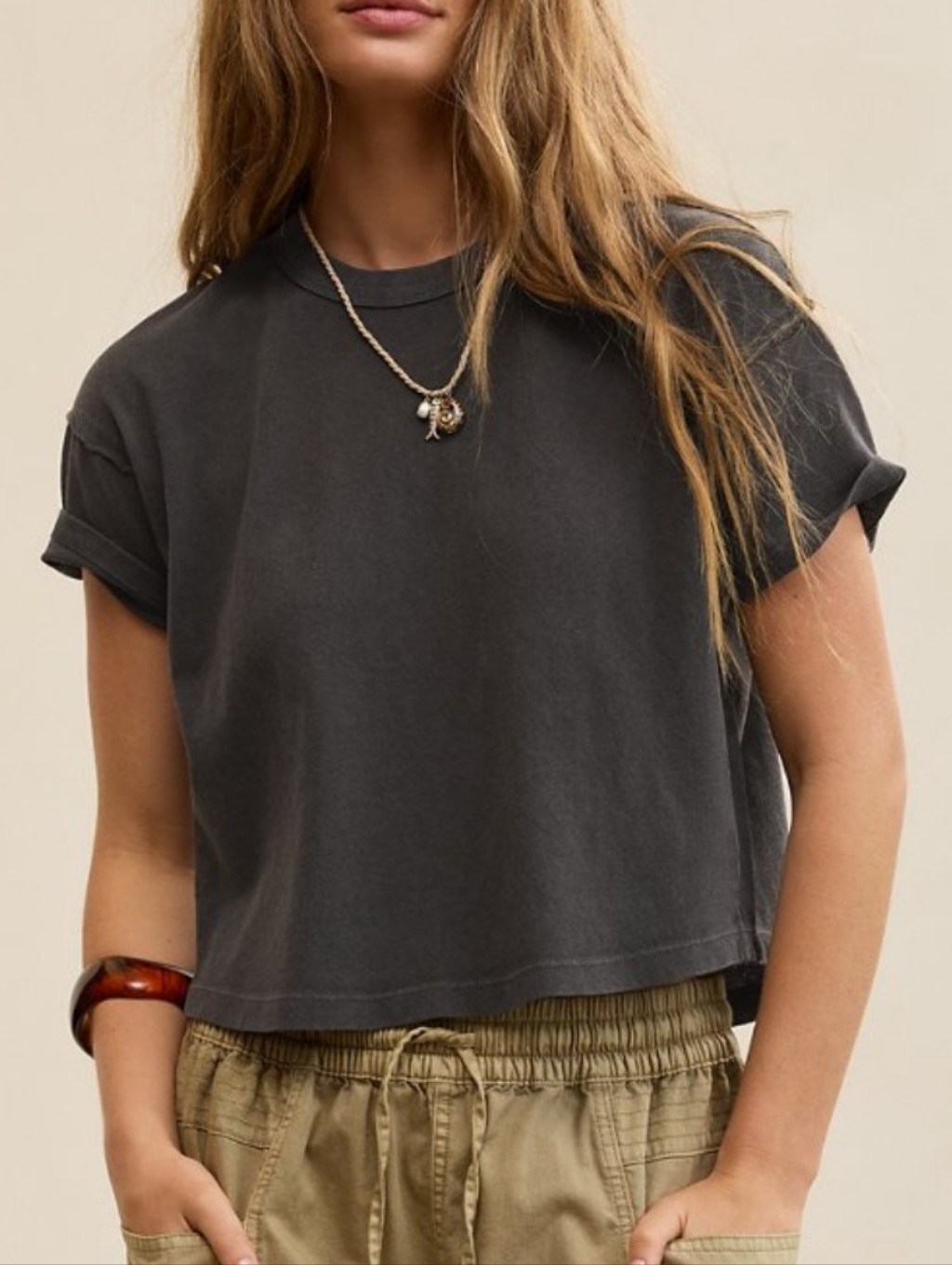 Aerie Cotton Cropped Tee